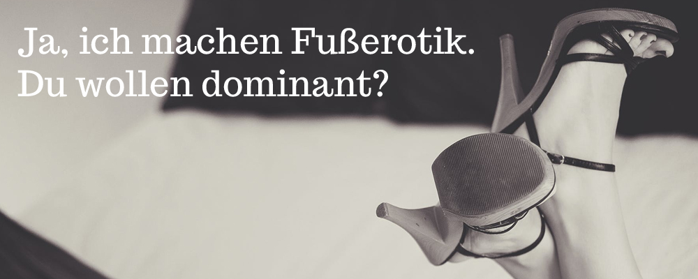Devoter Fußfetisch im&nbsp;Rotlicht?