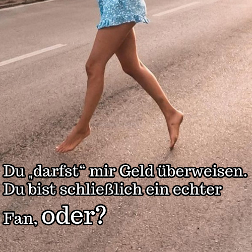 Eine böswillige Künstlerin fordert ihre Simps auf, Geld zu überweisen