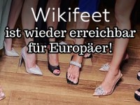 Wikifeet ist wieder erreichbar für&nbsp;Europäer